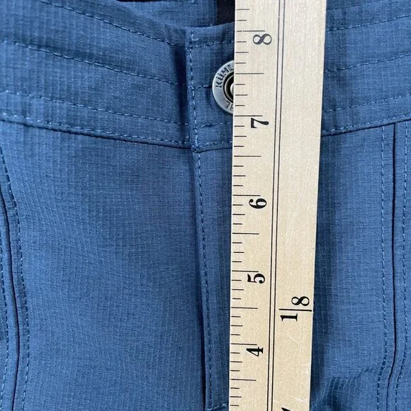 Kuhl Cargo Shorts Womens 6 Horizon Blue Hiking Outdoor Roll Up - Picture 7 of 10